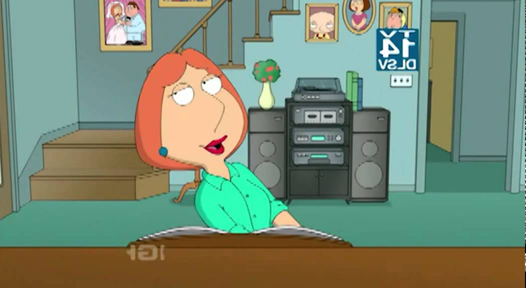 Family Guy titles backwards, slowed down, flipped then double speed moving in and out.