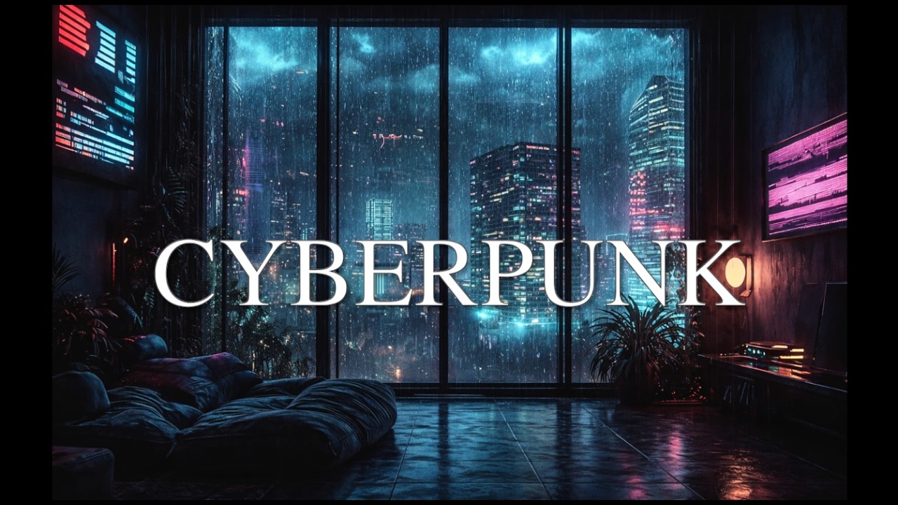 Cyberpunk Focus Music for Deep Work — 3 Hour Dark Ambient Coding Mix | Study, Programming,