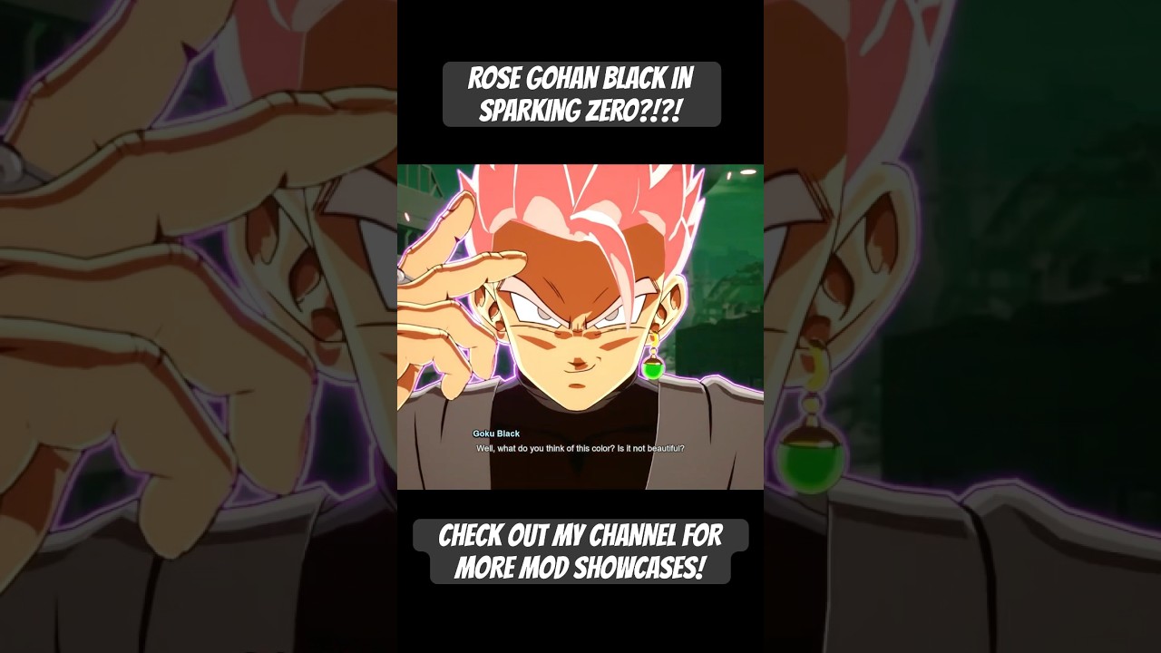 ROSE GOHAN BLACK PLAYABLE IN SPARKING ZERO!! #dragonball #gokublack #sparkingzero