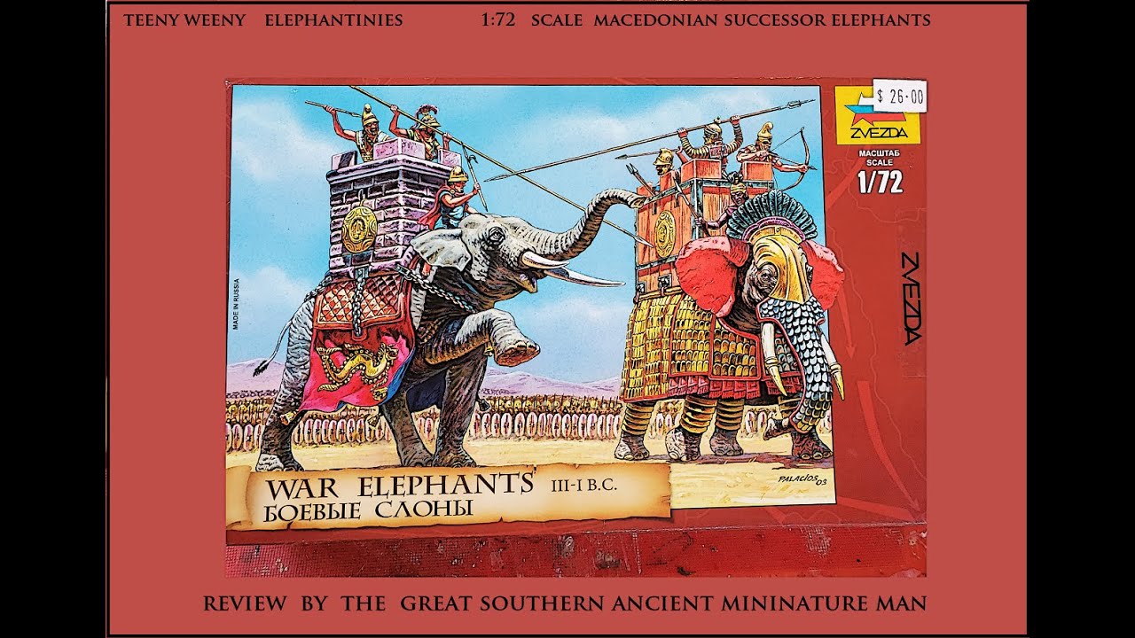 Zvezda 1/72 scale Ancient War Elephants