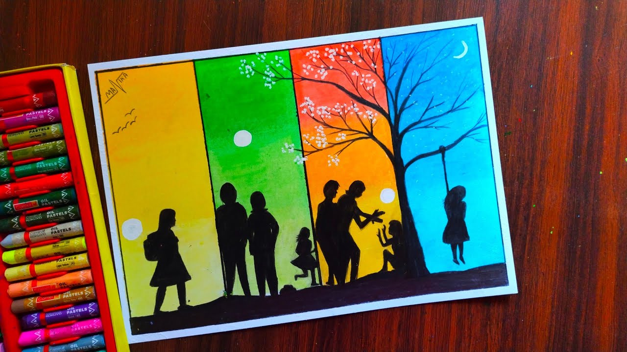 Save Girl Child Drawing//Journey of a Girl// Stop Rape //Stop Violence Against Women