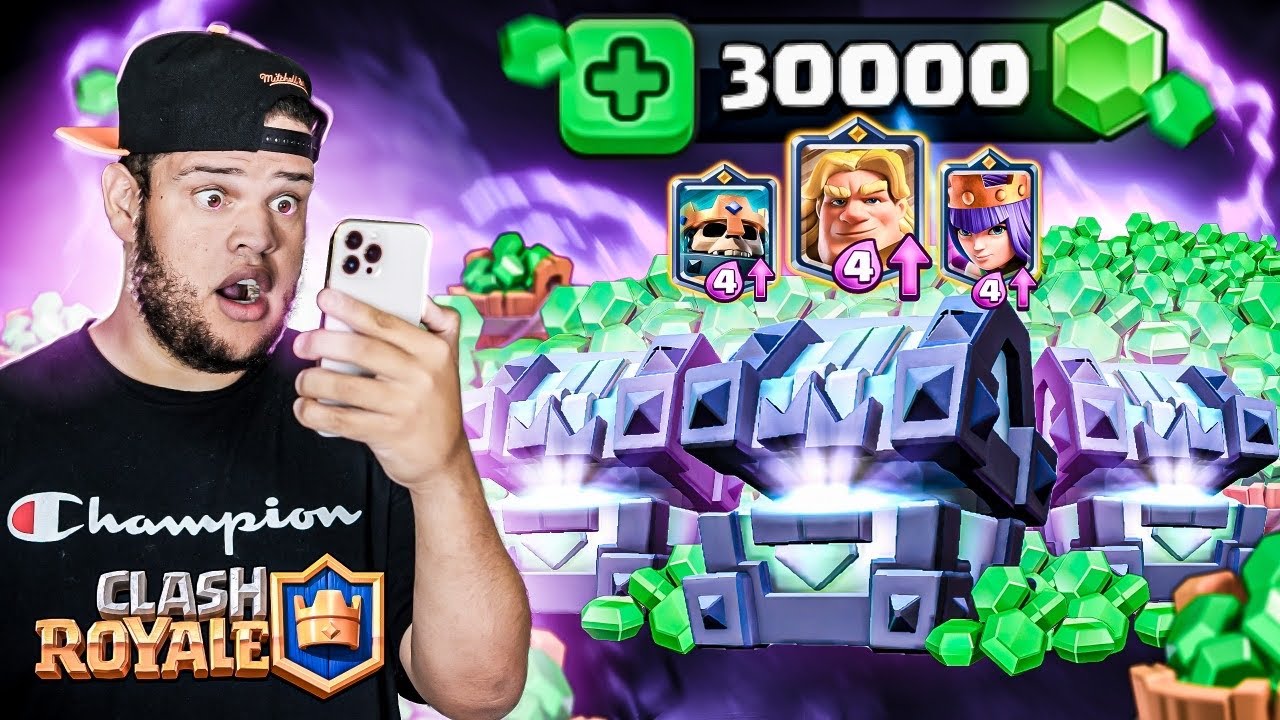 Clash Royale: GASTEI 30 MIL GEMAS EM BA&Uacute;S UPANDO CARTAS  &lsaquo; EduKof Games &rsaquo;