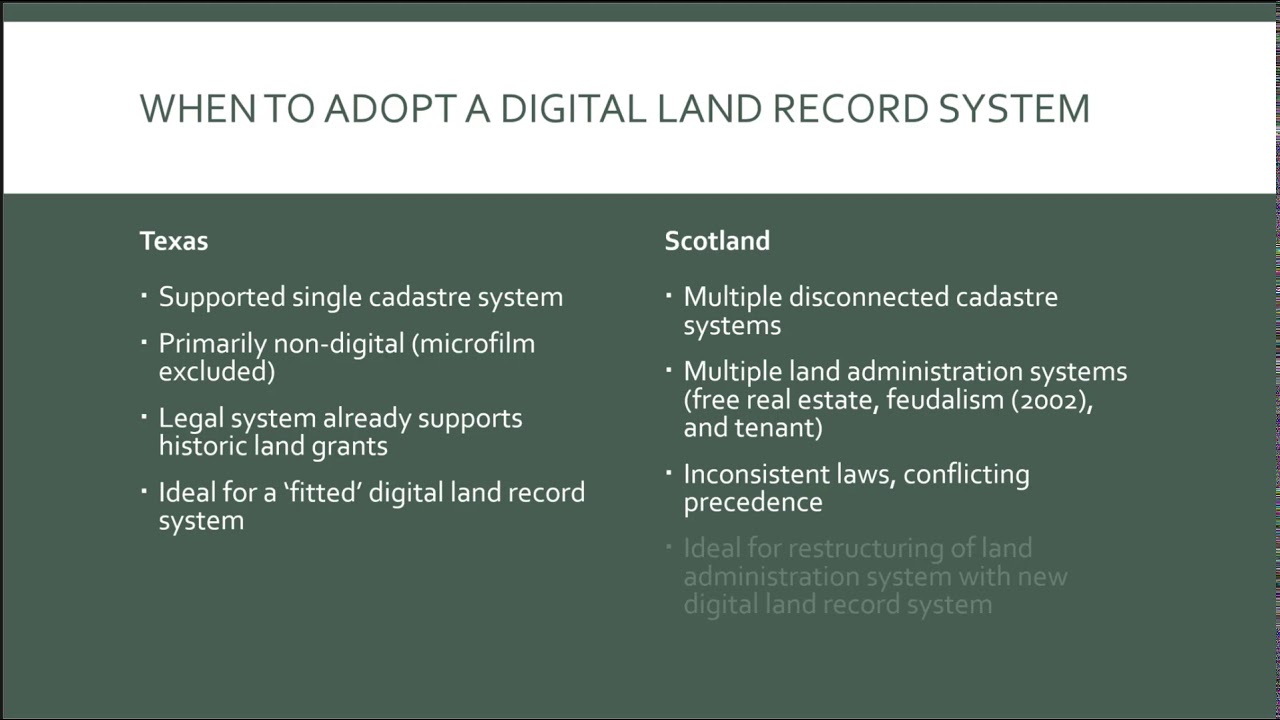 Constructing a Digital Land Record System