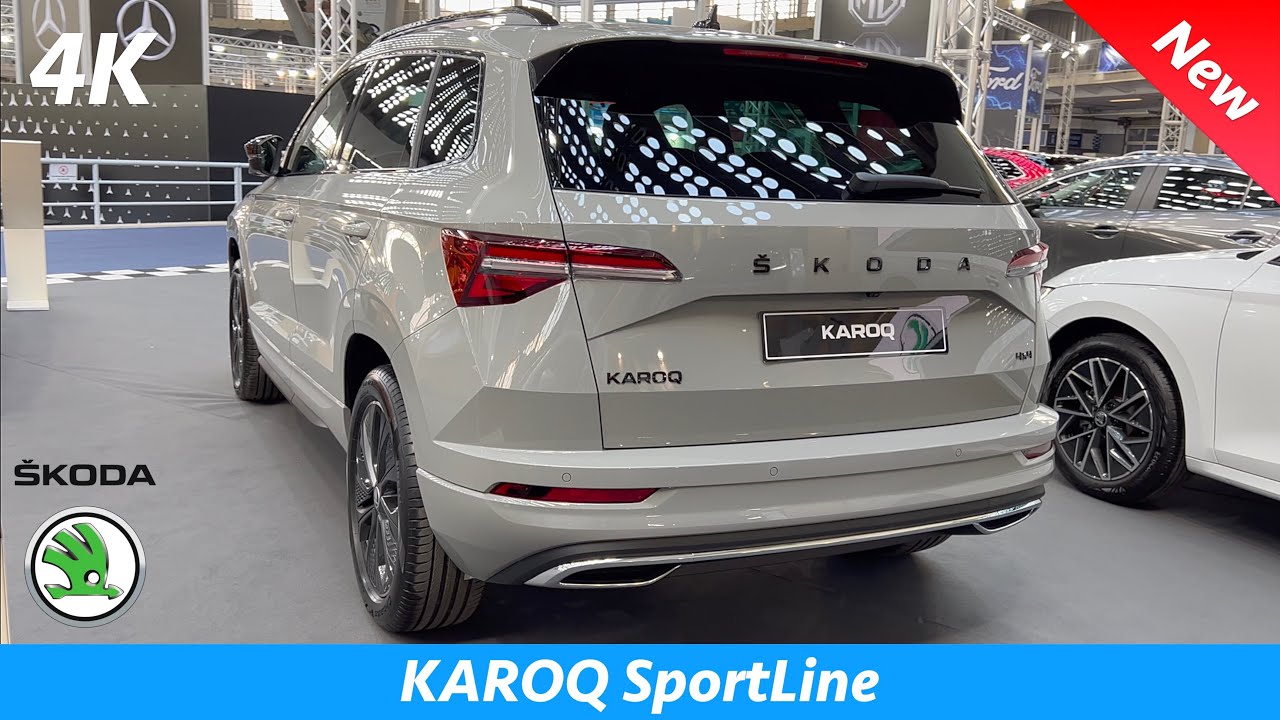 Škoda Karoq FL SportLine 2022 - FULL review in 4K | Exterior - Interior (Steel gray)