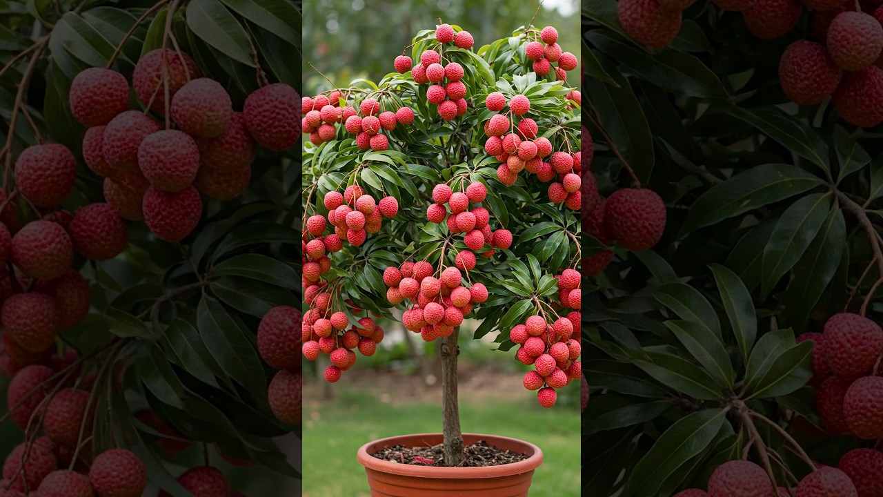 🌿Grow Lychee Trees FAST with This ONE Simple Trick🍒 #gardening
