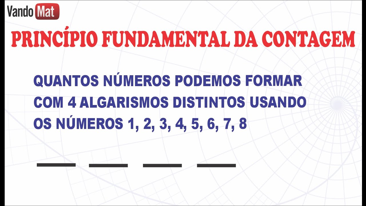 PRINCÍPIO FUNDAMENTAL DA CONTAGEM #concurso #encceja #enem