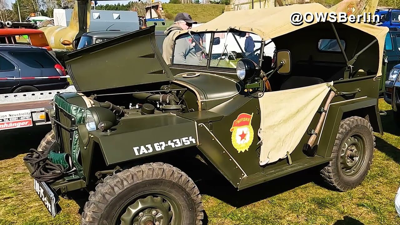 Russian 4x4  Field Car GAZ-67 (ГАЗ-67)  | Review Exterior and Interior Walkaround & drive