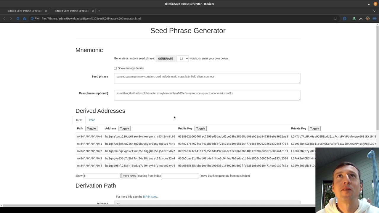 How to Generate a Bitcoin Seed Phrase