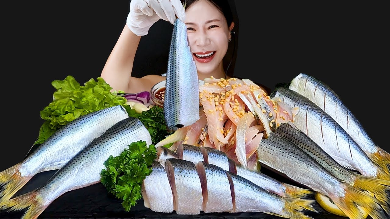 RAW GIZZARD SASHIMI🐟 EATING SOUNDS MUKBANG