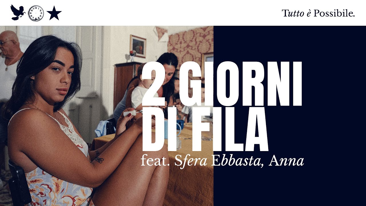 Geolier - 2 GIORNI DI FILA feat. Sfera Ebbasta, ANNA (Lyric Video)