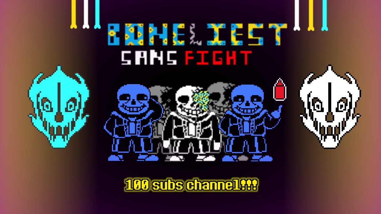 [100 Subs Special] Boneliest Sans (Battle Animation) spooky month