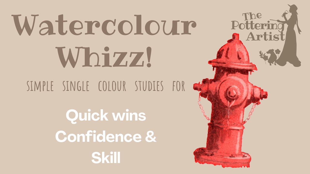 Watercolor Whizz - 5 fire hydrant Dec 2020