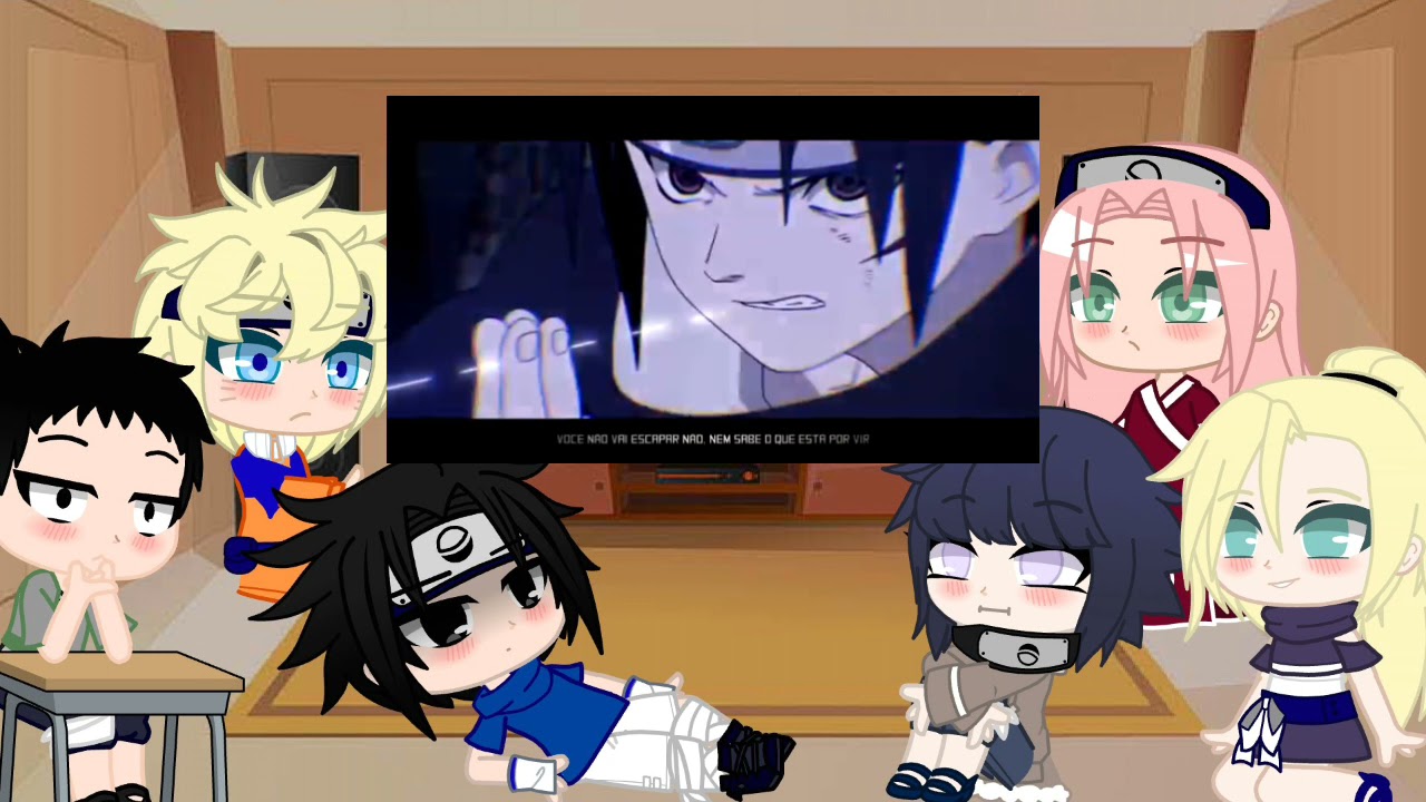 🍙•Sala de Naruto react ao rap tipo Sasuke 2/2•🍙