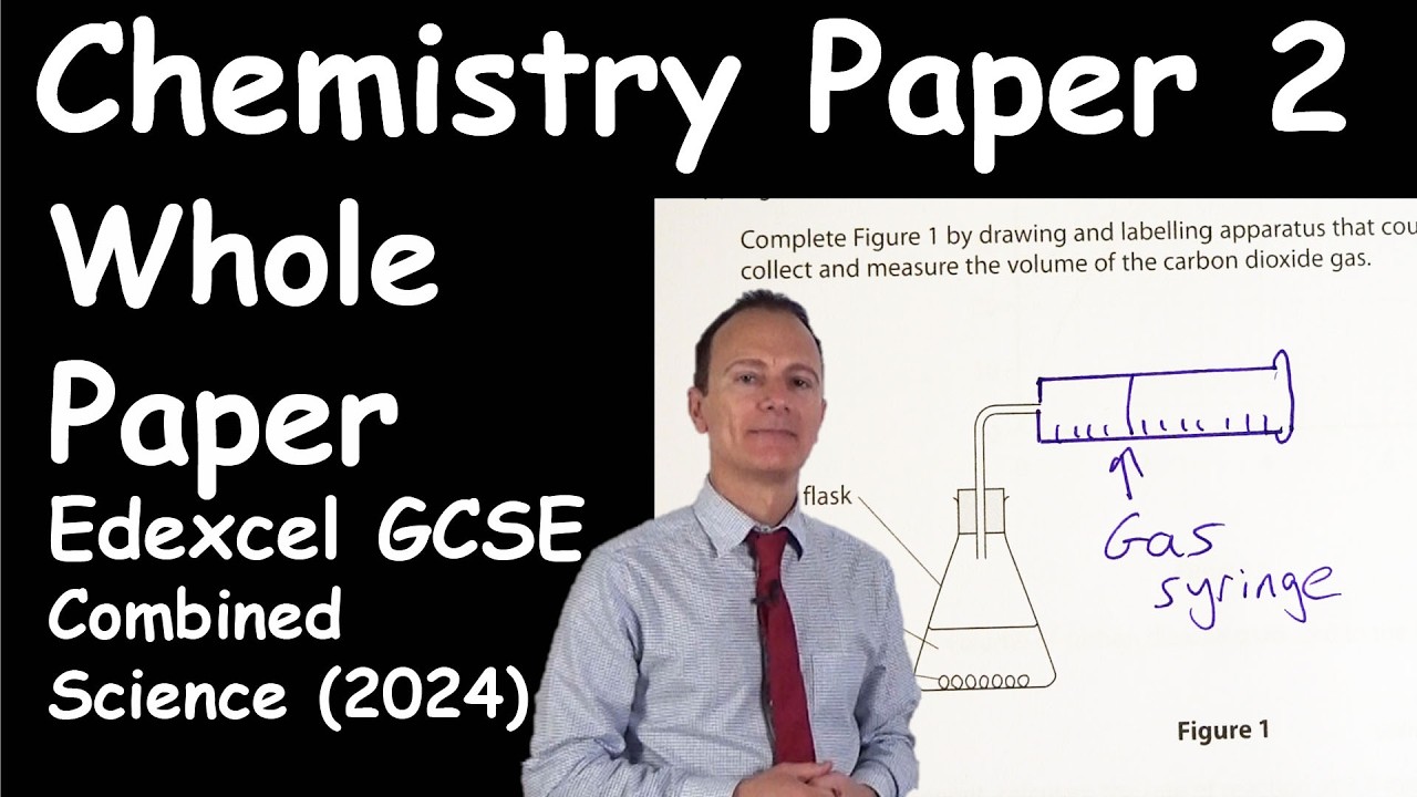 Edexcel GCSE Chemistry Paper 2 higher tier 2024 for Combined Science students.