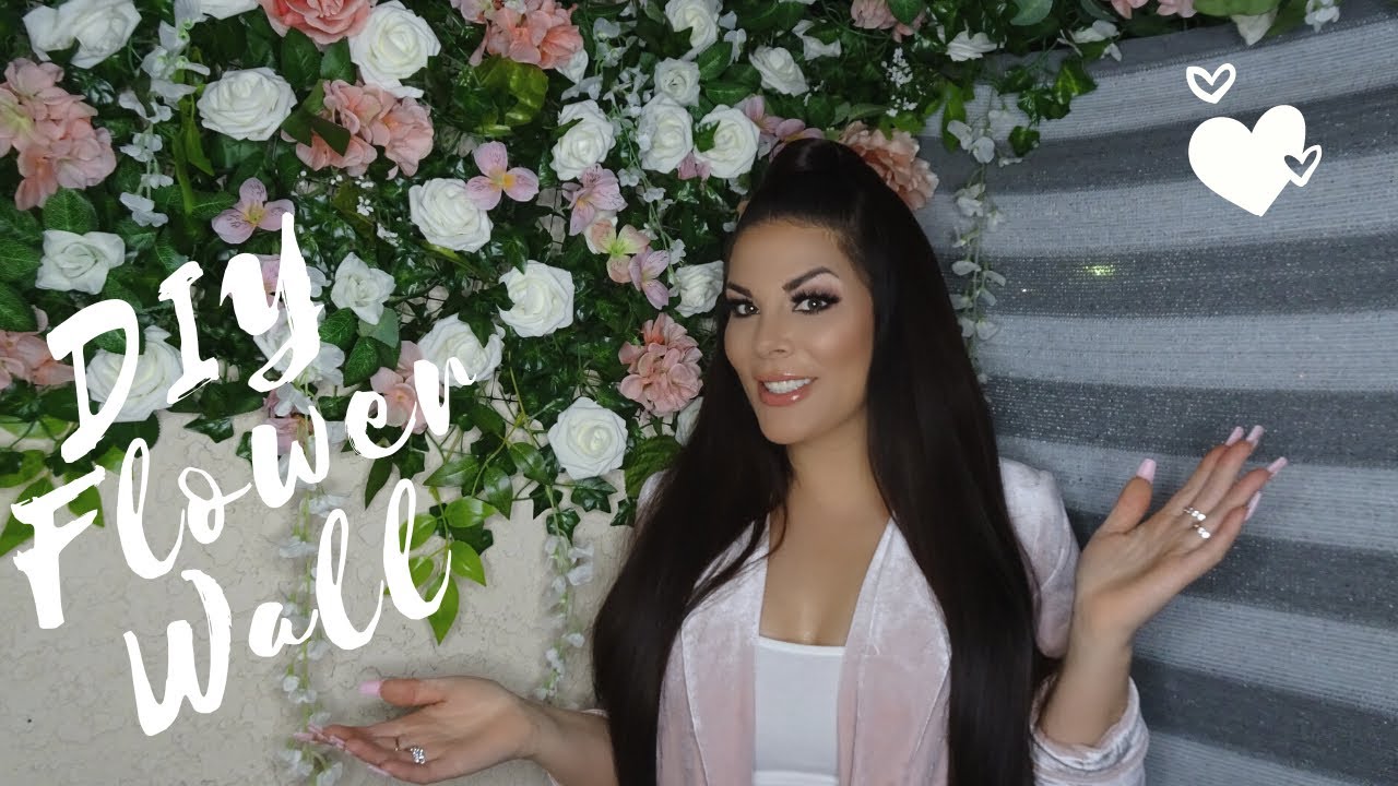diy flower wall patio transformation