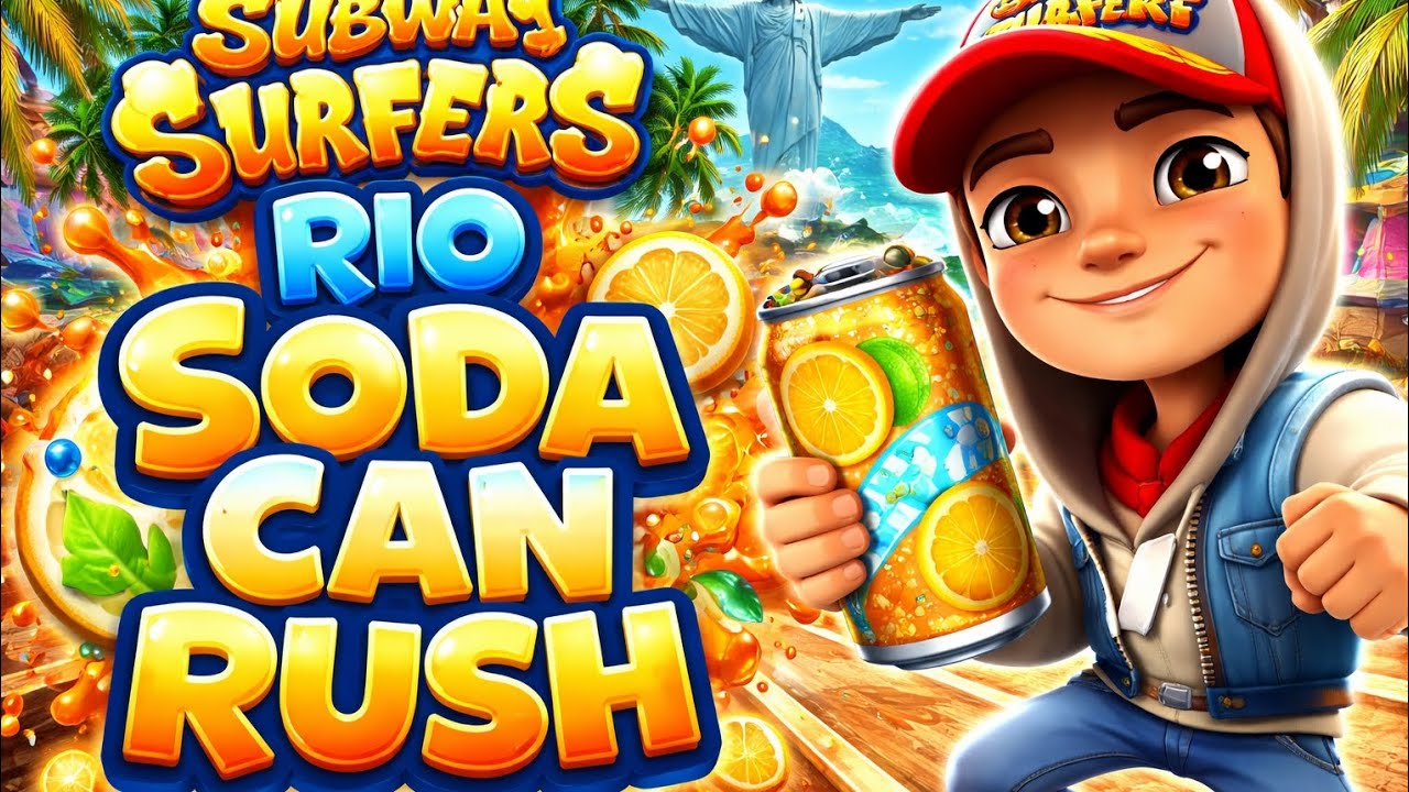 Subway surfers rio soda can rush running with among us jake 