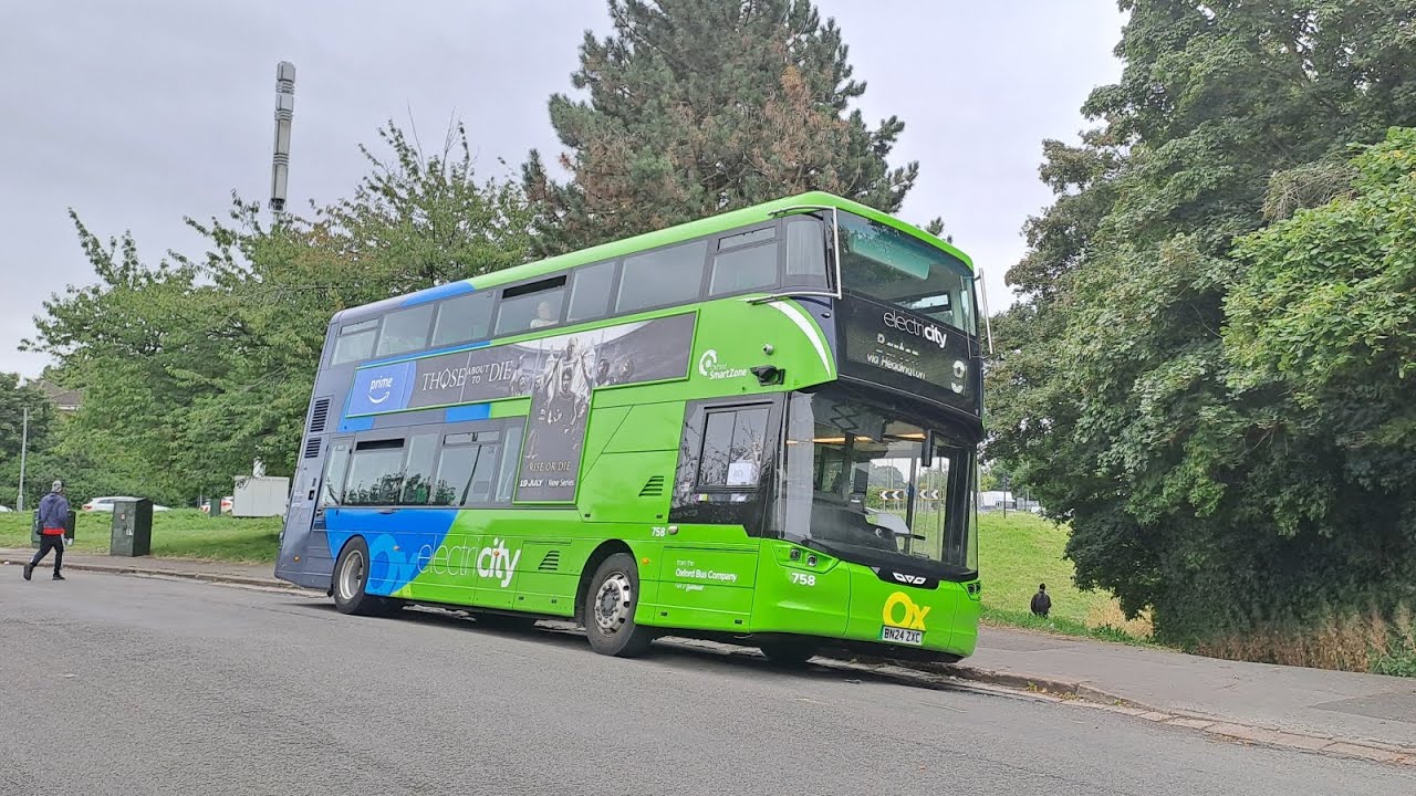Oxford Bus Company Route 8 - Barton ➡️ Oxford City Centre | Full Route Visual