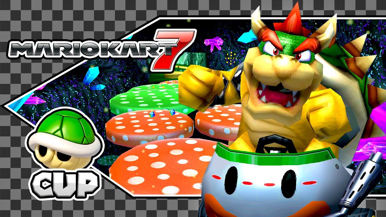Mario Kart 7: Bowser / Shell Cup (150CC) [4K]