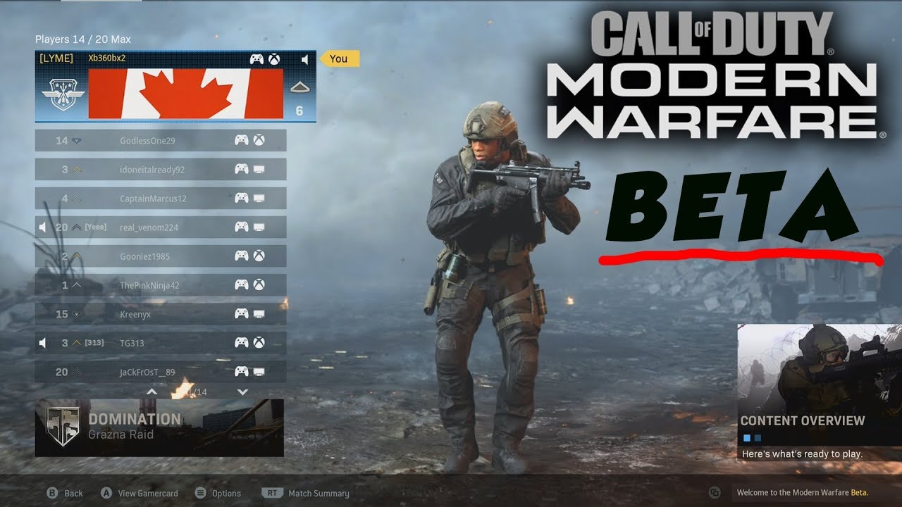 Gamer with Lyme Plays Modern Warfare Beta