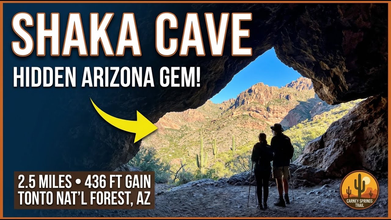 Shaka Cave via Carney Springs trail