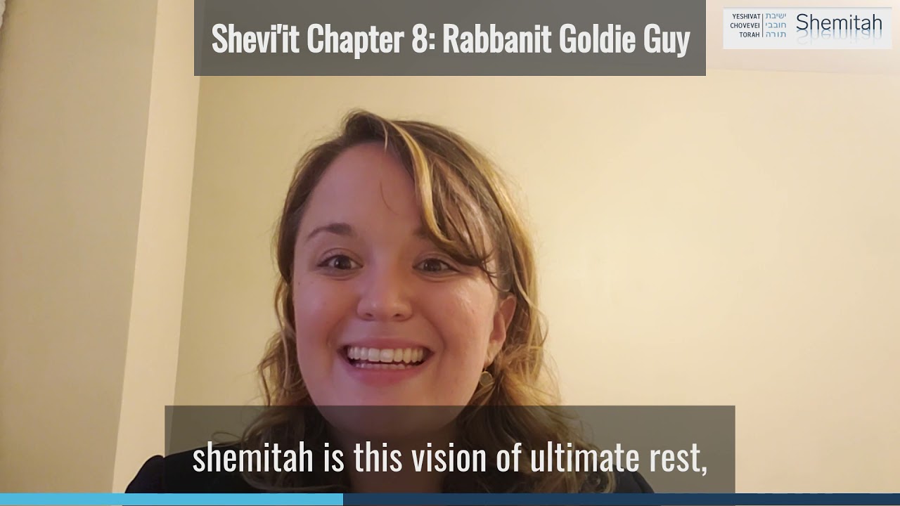 Masechet Shevi'it Perek 8: Rabbanit Goldie Guy