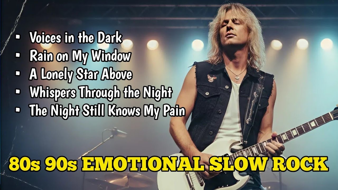 Best Emotional Slow Rock Ballad Songs 80s 90s Playlist | Relaxing, Dramatic, Melancholic 🎸
