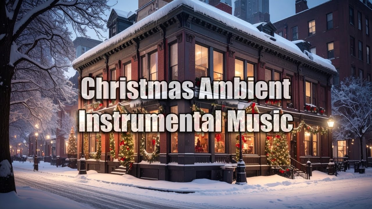 Christmas Ambient Instrumental Music 🎶 32 Minutes of Cozy Winter City Atmosphere | Relaxing Holiday