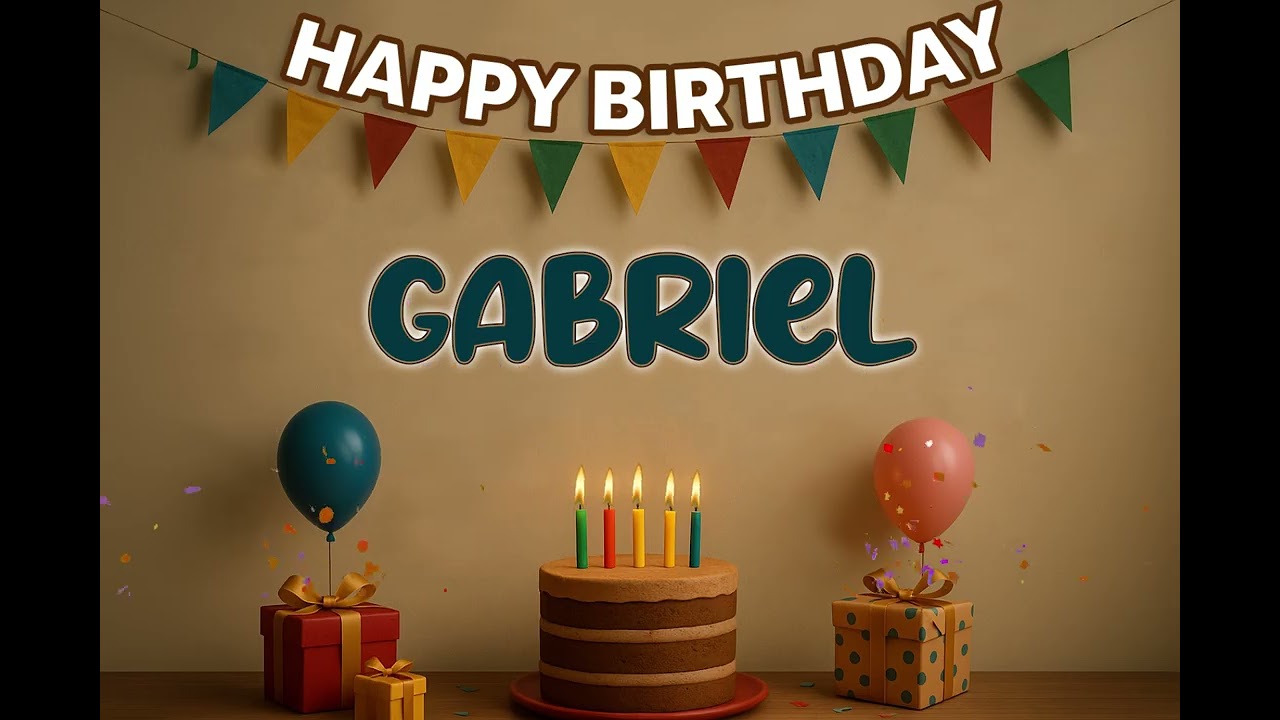 Gabriel&rsquo;s Happy Birthday Song 🎈 | Custom Track by XBirthdays for Kids & Adults | 2026