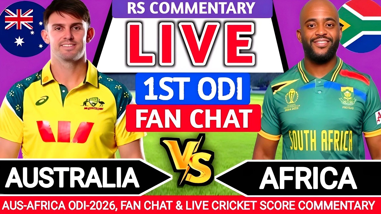 South Africa vs Australia 1st ODI Live Score | SA vs AUS 1st ODI Live Audio Fanchat Commentary