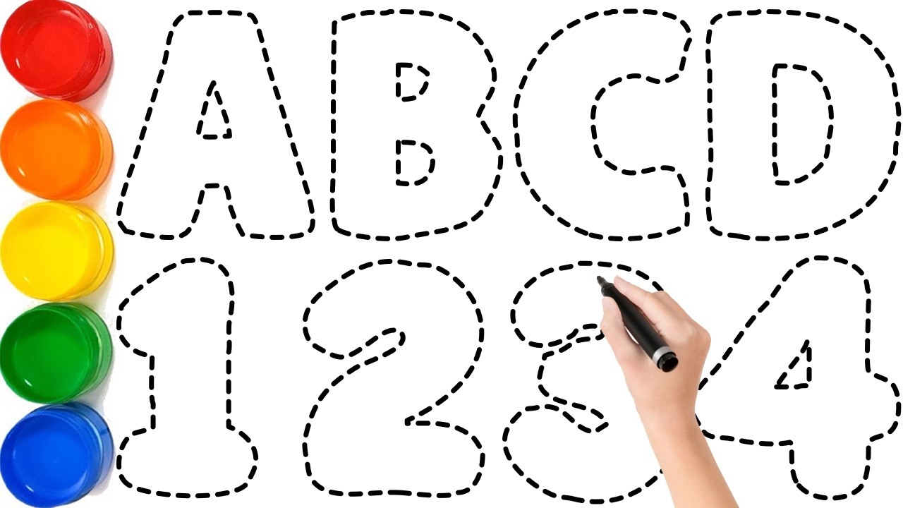 Давайте научимся рисовать ABCD и 1234 для детей: простые пошаговые инструкции - Ks Art