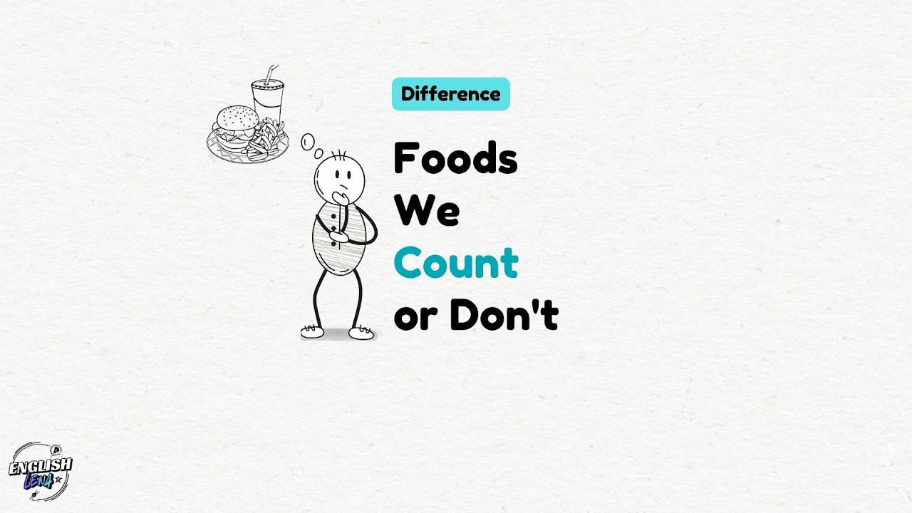 Learn COUNTABLE and UNCOUNTABLE Food Nouns in ENGLISH GRAMMAR Easily