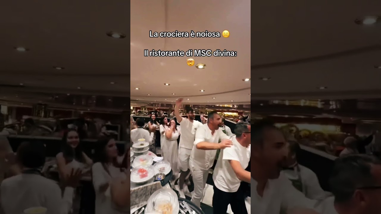 La crociera &egrave; noiosa nel ristorante di msc divina con msc friend Ivan gilardi #mscdivina #crociera