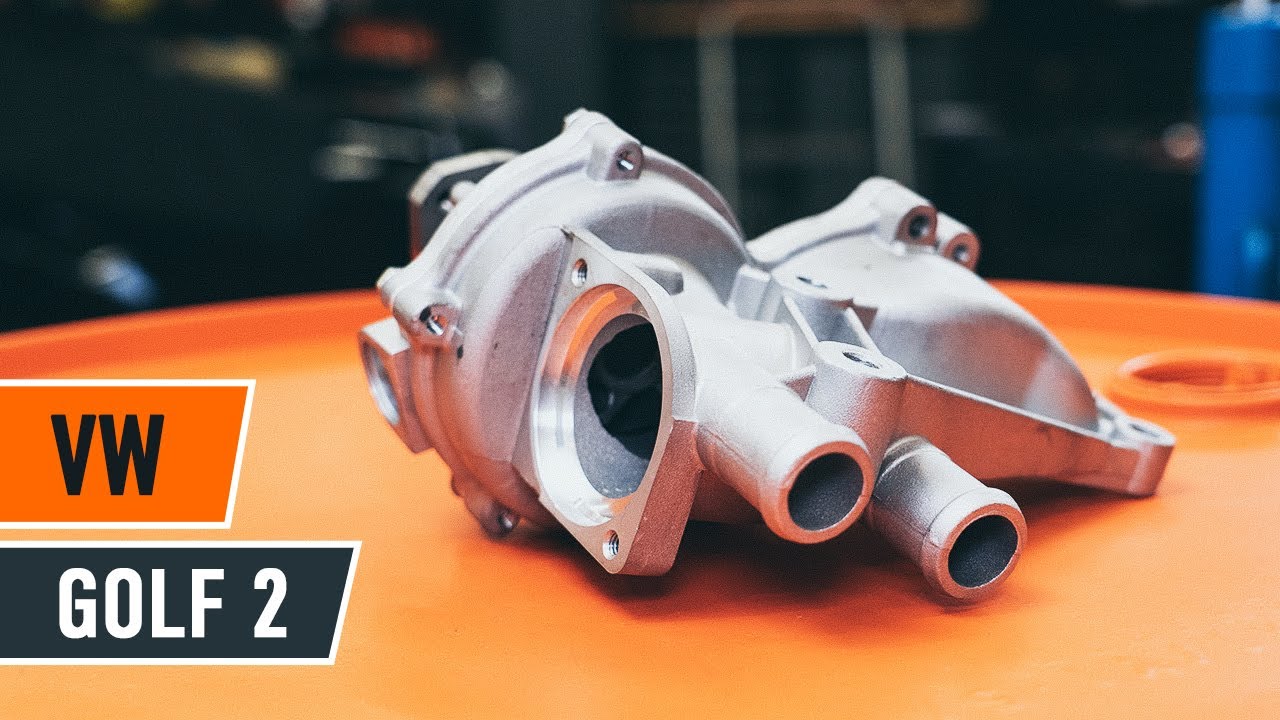 Hoe een waterpomp een VW GOLF 2 [HANDLEIDING AUTODOC]