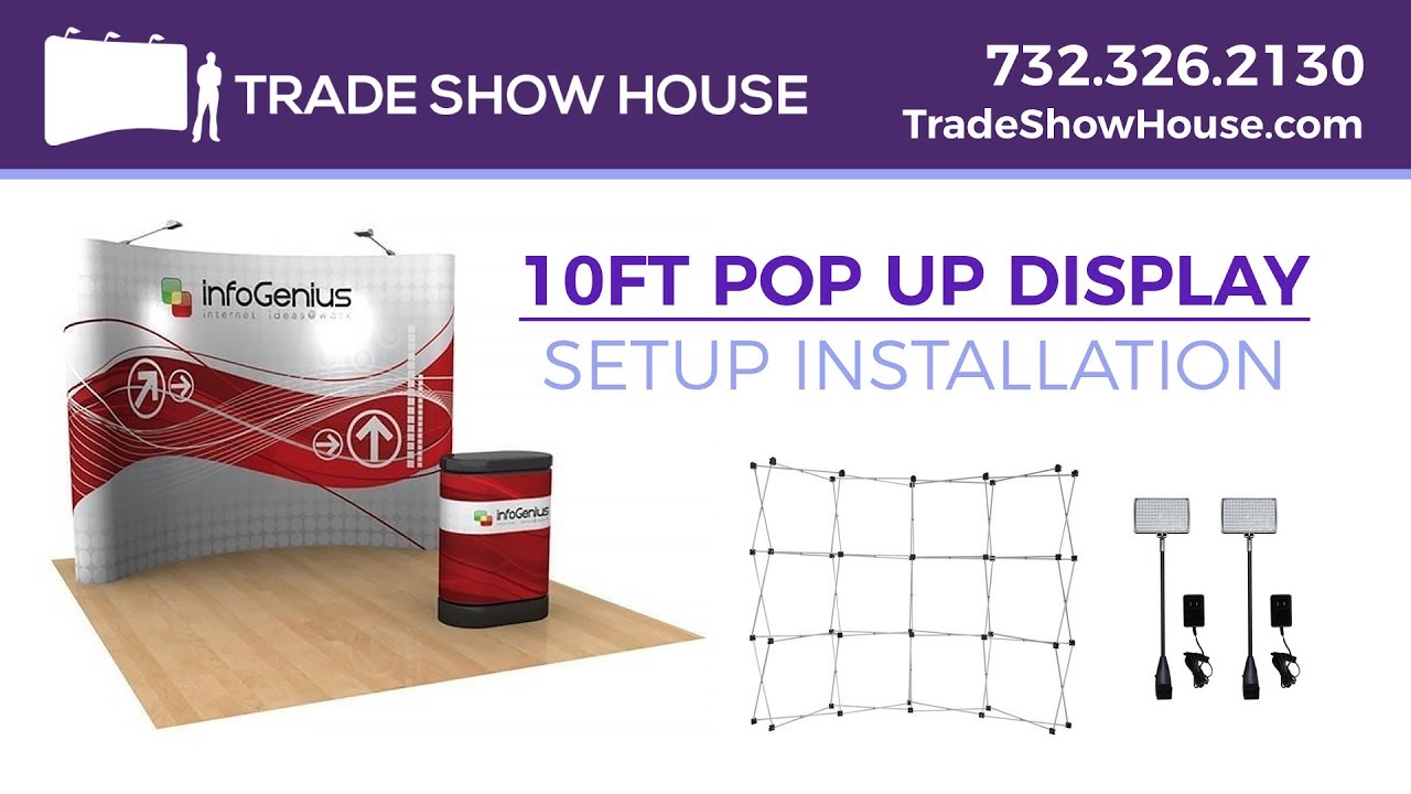 10ft Pop Up Trade Show Display Setup Installation | Trade Show House