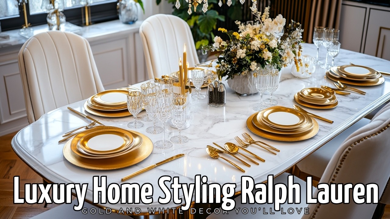 Luxury Home Styling: Ralph Lauren: Gold and White Decor You&rsquo;ll Love