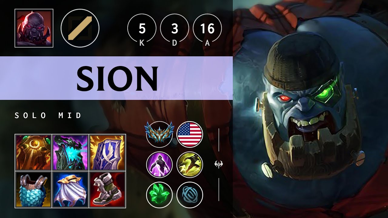 Sion Mid vs Yone - NA Challenger Patch 25.09