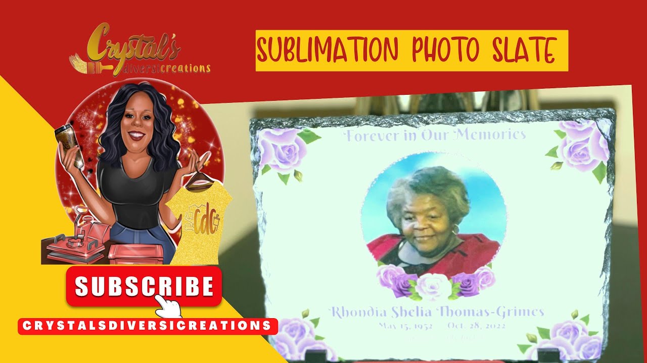 How to make a sublimation photo slate