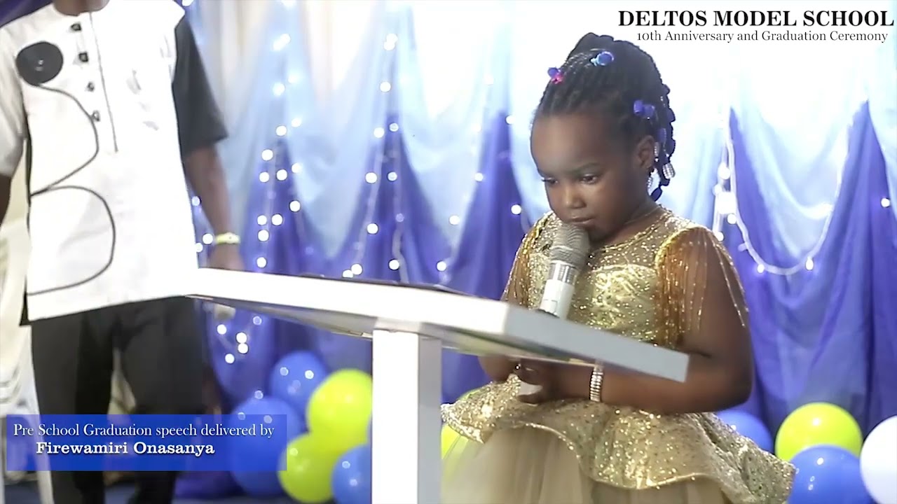Nursery Two Graduation Speech @ Deltos Model School