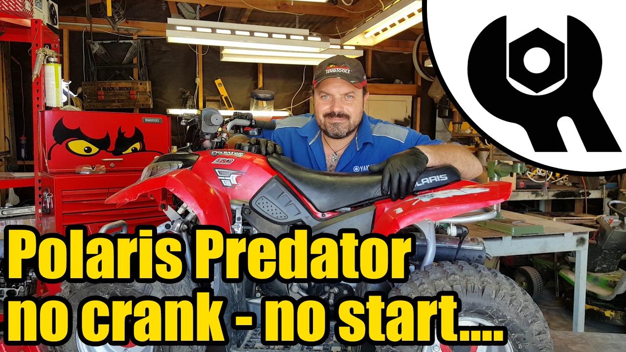 Polaris Predator — не крутится коленвал, не заводится после хранения 