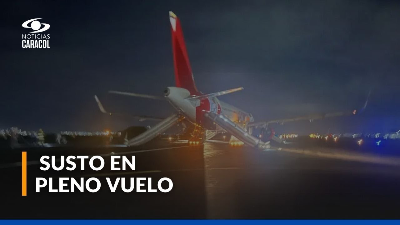 Emergencia en avión de Avianca en Pereira: pasajeros evacuaron en toboganes