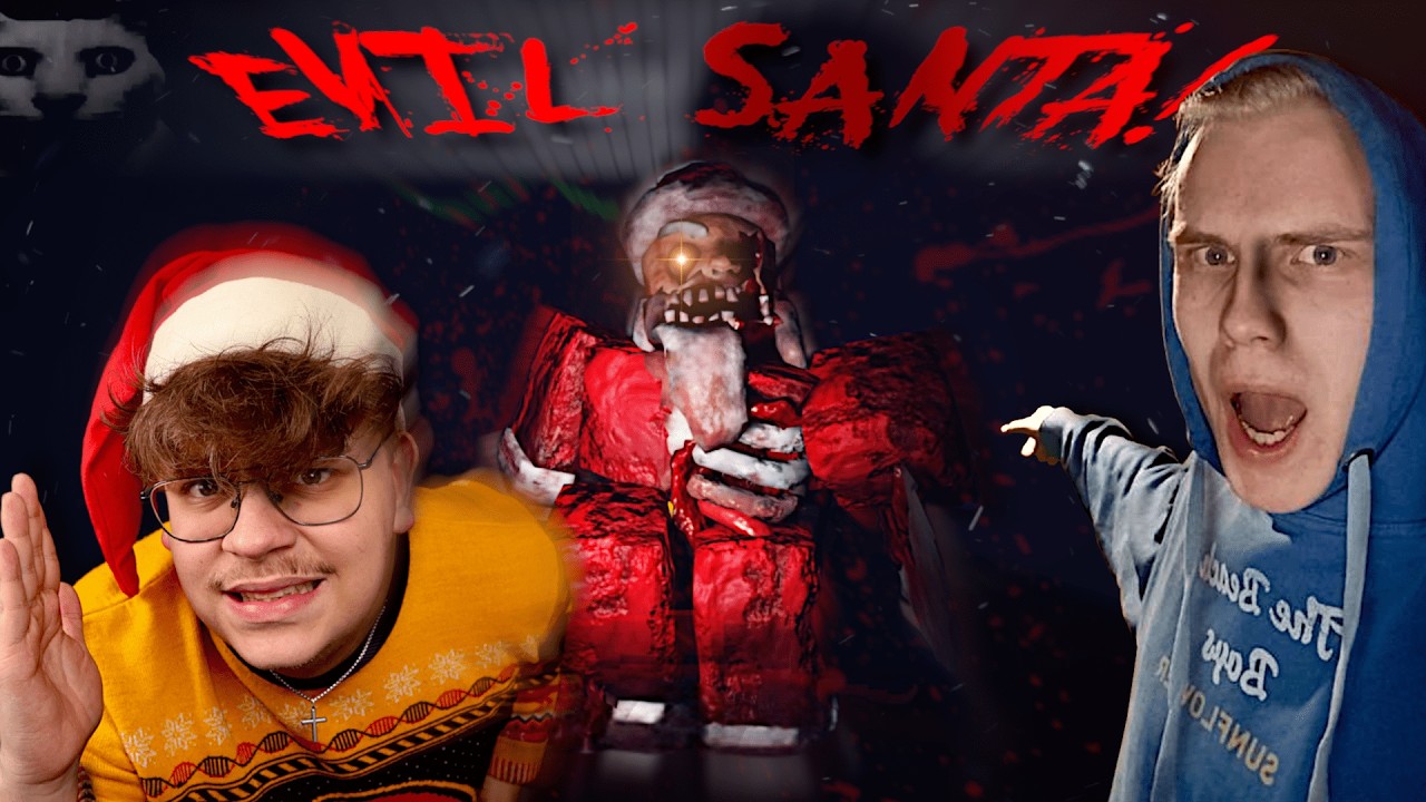 Hunted by SANTA CLAUS in ROBLOX! | 3 Roblox Horror Games #2