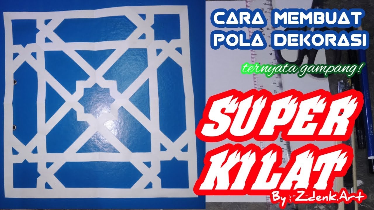 Cara buat pola dekorasi super kilat #part1