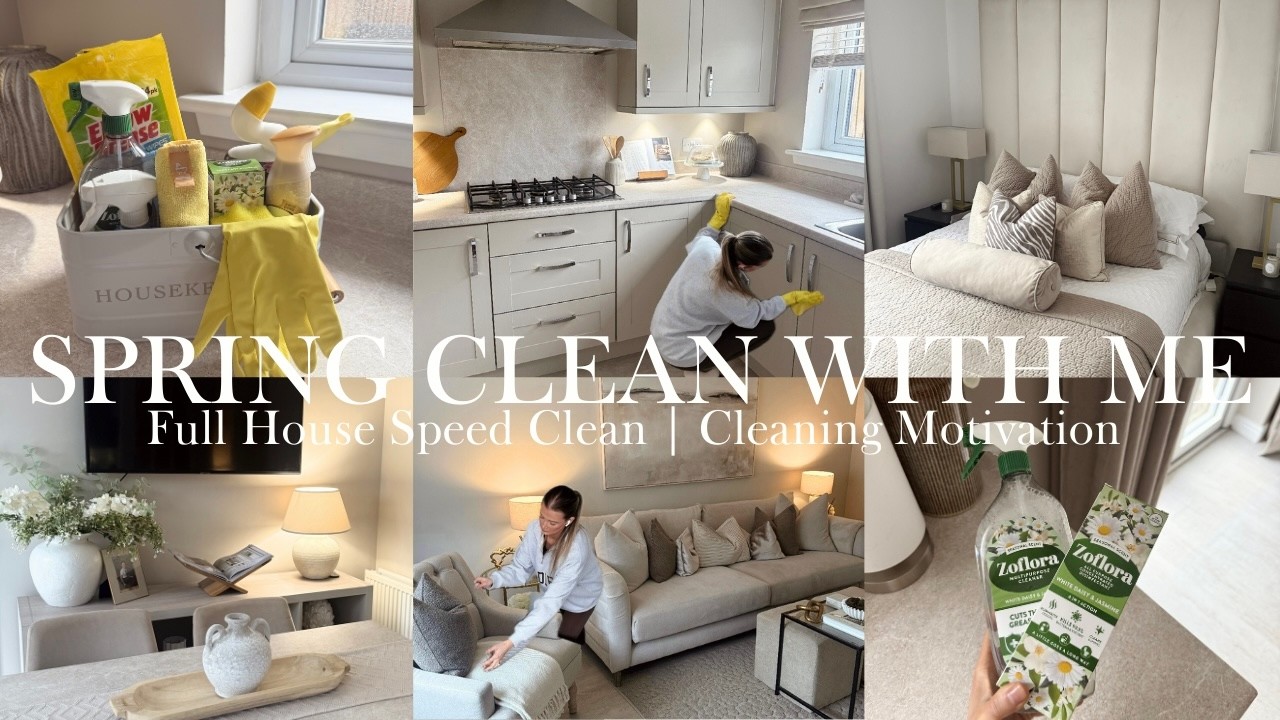 Spring Clean With Me 🌷 | Full House Speed Clean & Cleaning Motivation!