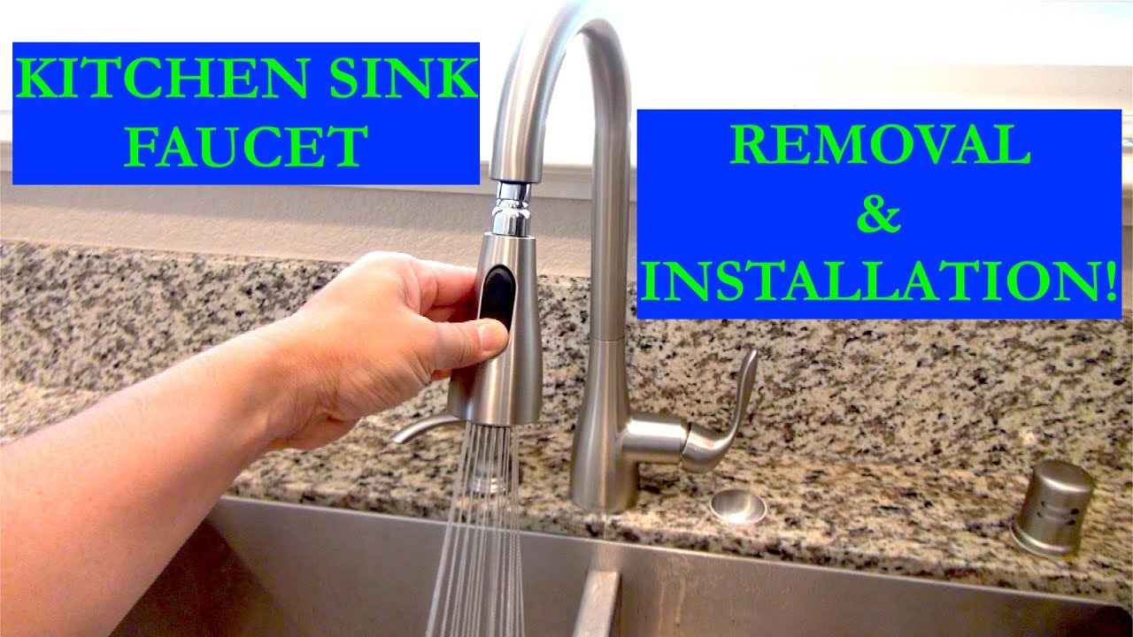 How to Remove and Install a Kitchen Sink Faucet (Moen--Georgene 87912SRS)