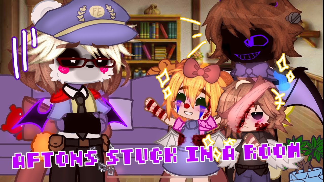 {~Aftons stuck in a room for 48 hours!~} // Part 1/4 //[#fnaf, #gacha, #aftons, #aftonfamily, #myau]