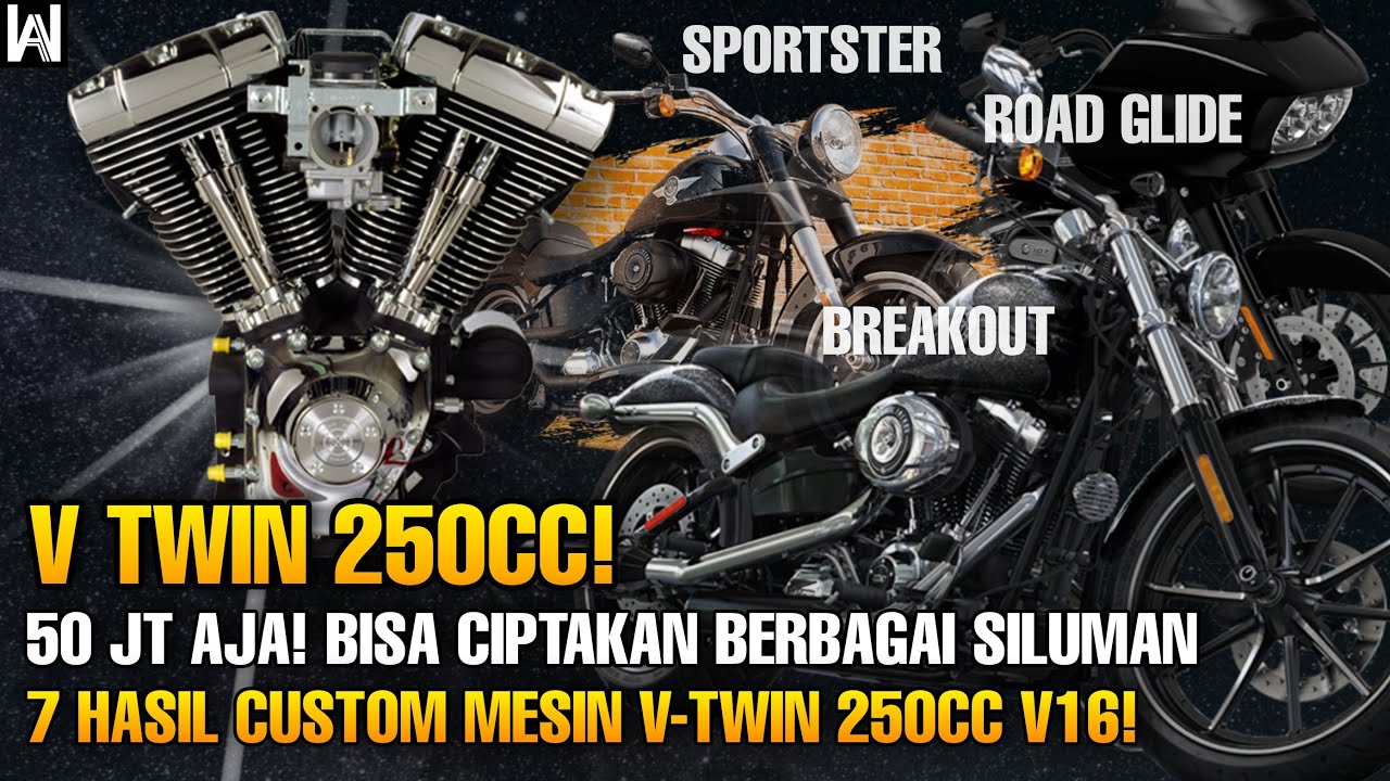 MESIN V TWIN 25OCC YG JADI PRIMADONA‼️SELAIN MURAH BISA BERJUBAH VROD, SPORTSTER, ROADGLIDE || SMV16