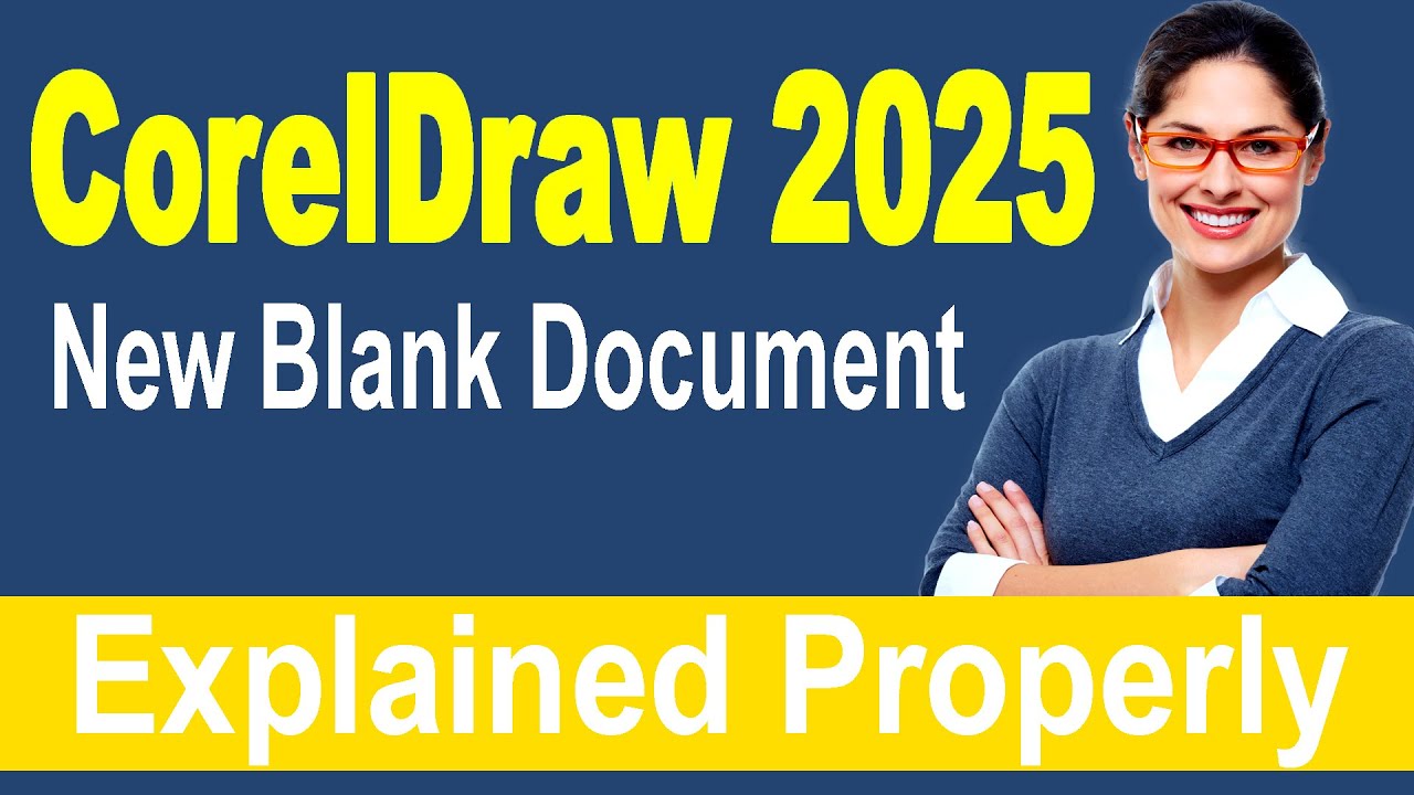 👉 CorelDRAW 2025 Tutorial | How to Create a New Blank Document Step by Step