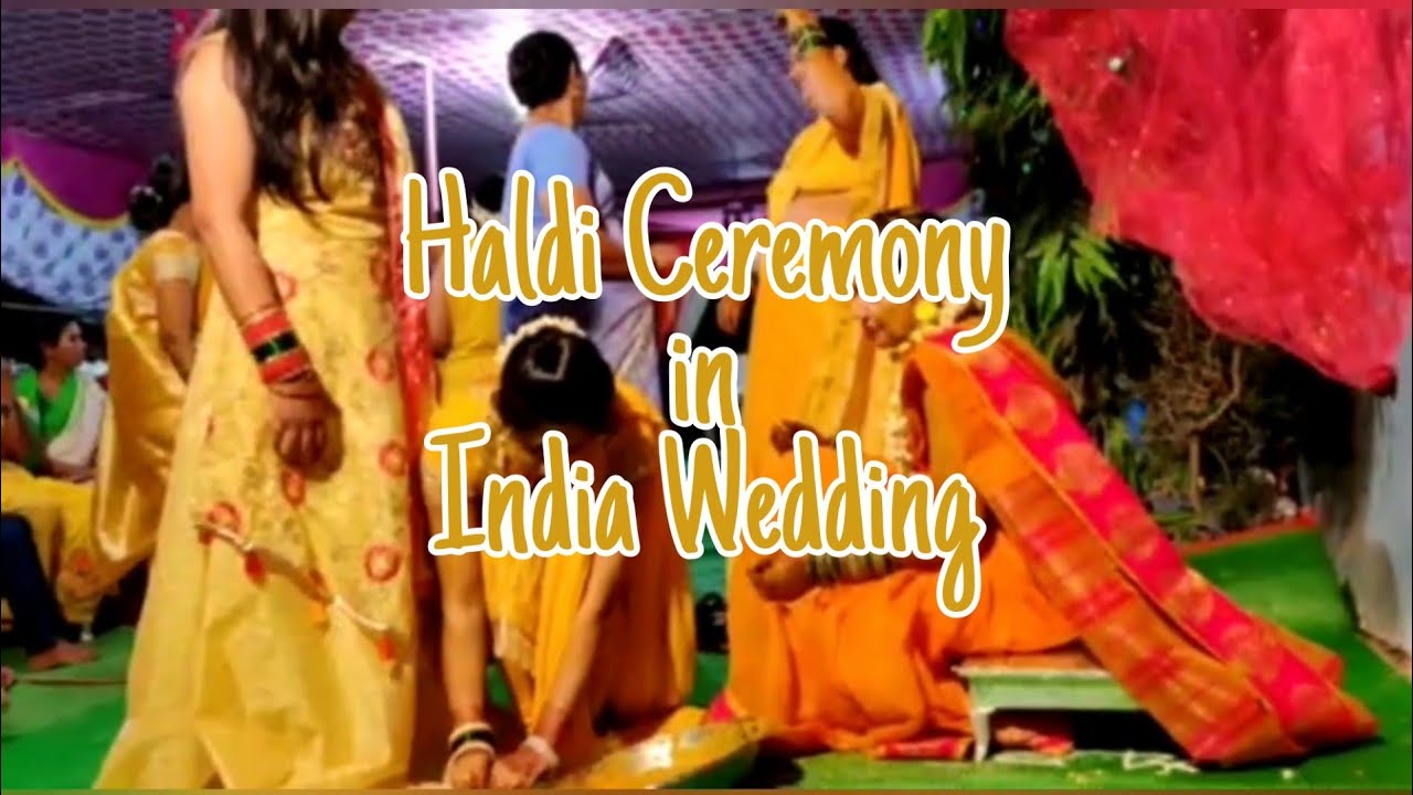 Haldi ceremony Indian marriage rituals fun #indianwedding #rituals #haldi #fun