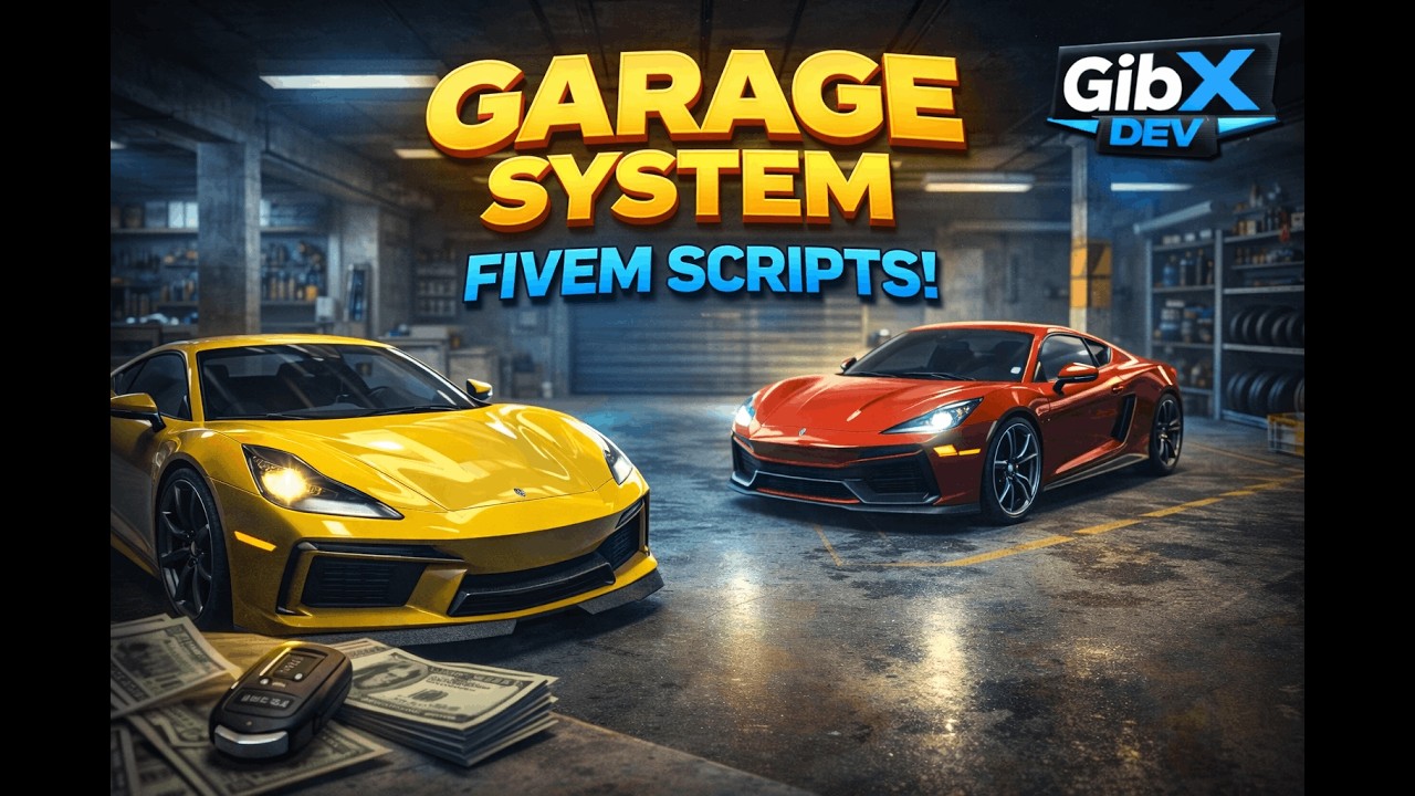 [ESX/OX] Garage System + Impound + Key System | FiveM Scripts | GibX DEV