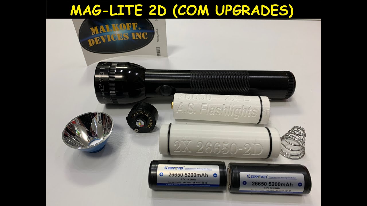 Lanterna Mag-Lite 2D  - Upgrade com Malkoff